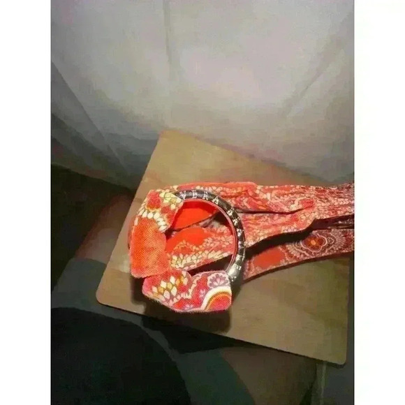 Vera Bradley Paprika Orange Quilted Shoulder Bag / Purse Side Pockets - Picture 9 of 9